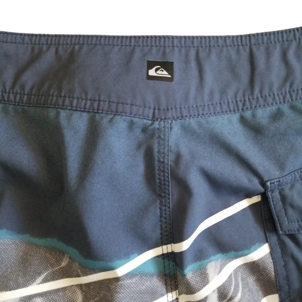 Quiksilver Men's Dryflight Highline Lava Slash Swim Board Shorts‎ Sz. 34